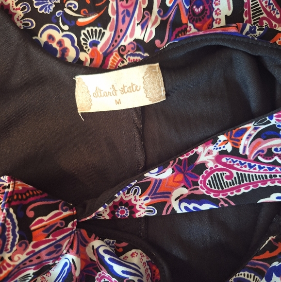 Altar'd state open back paisley aline dress sz medium *N - Picture 4 of 6